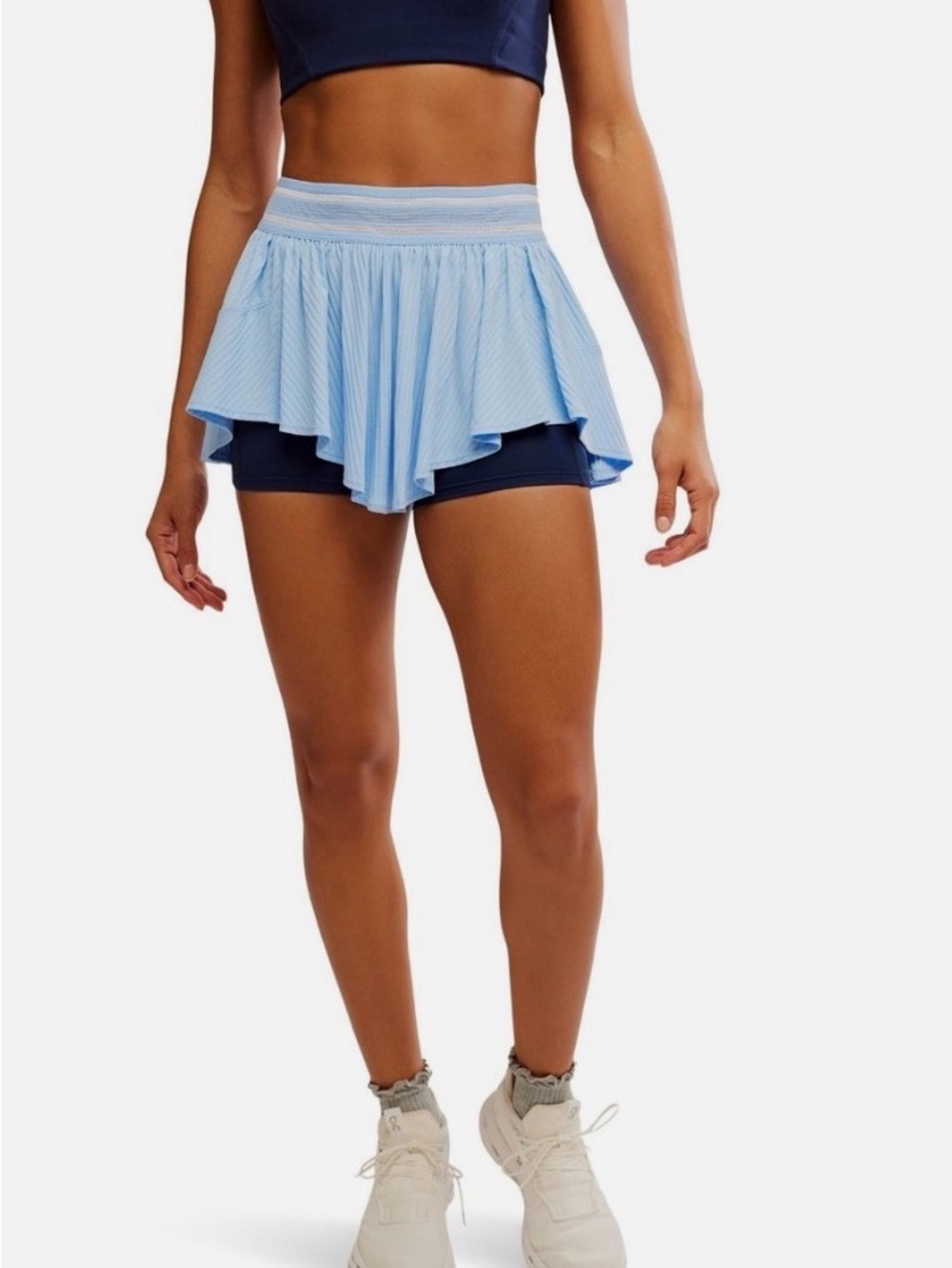 FP Movement Sultry Skort Women's Medium Blue Elastic Waist Performance M